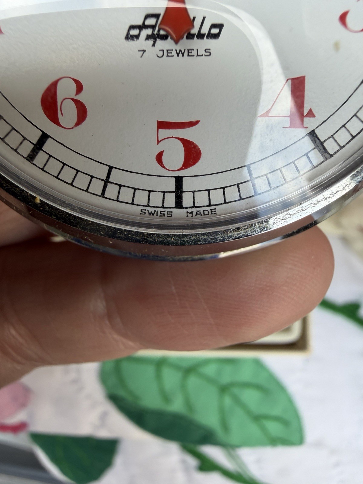 Vtg Aristo Apollo Mechanical Stopwatch Silver Timer with Box & Original Receipt!