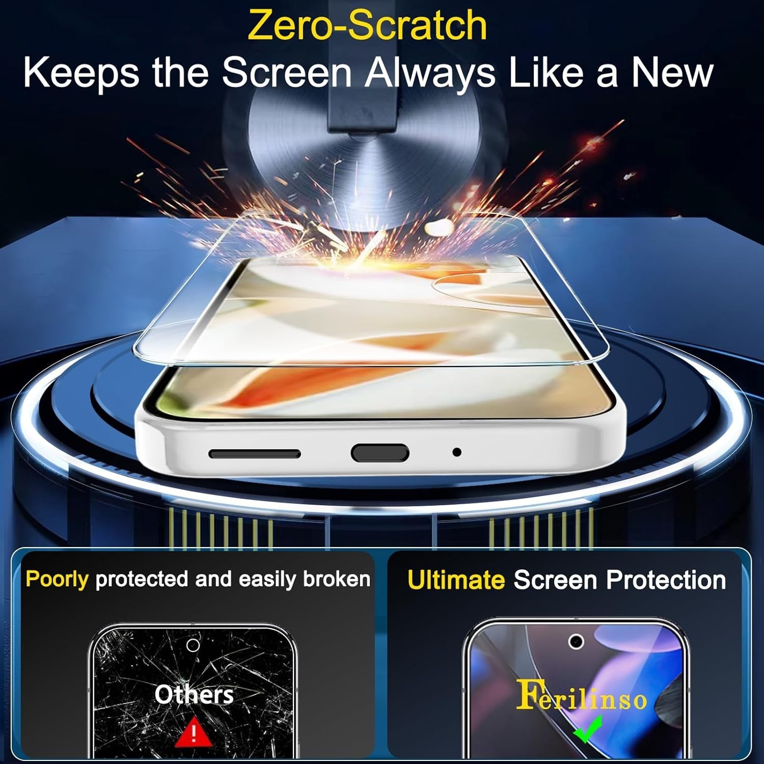 Luxury 3 Pack Screen Protector & Camera Lens Protector for Pixel 9 Pro Owners
