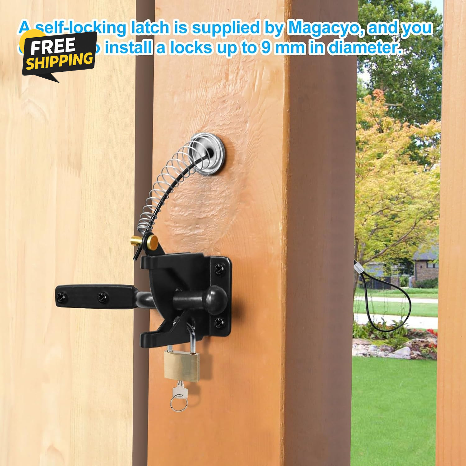 Fence Gate Kit Gate Latch Hinges Anti Sag Corner Brace Hardware 90° 1 Set Kit