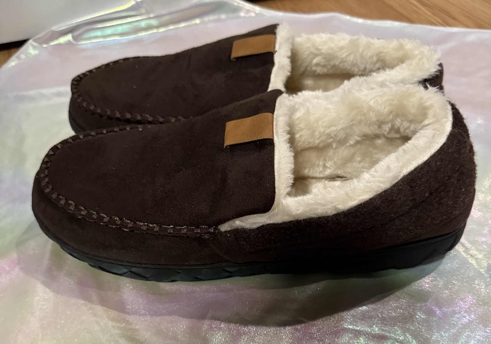 Brown Suede Men's Slippers sizeUS 43(2),45, 46(2), 48 EU NEW