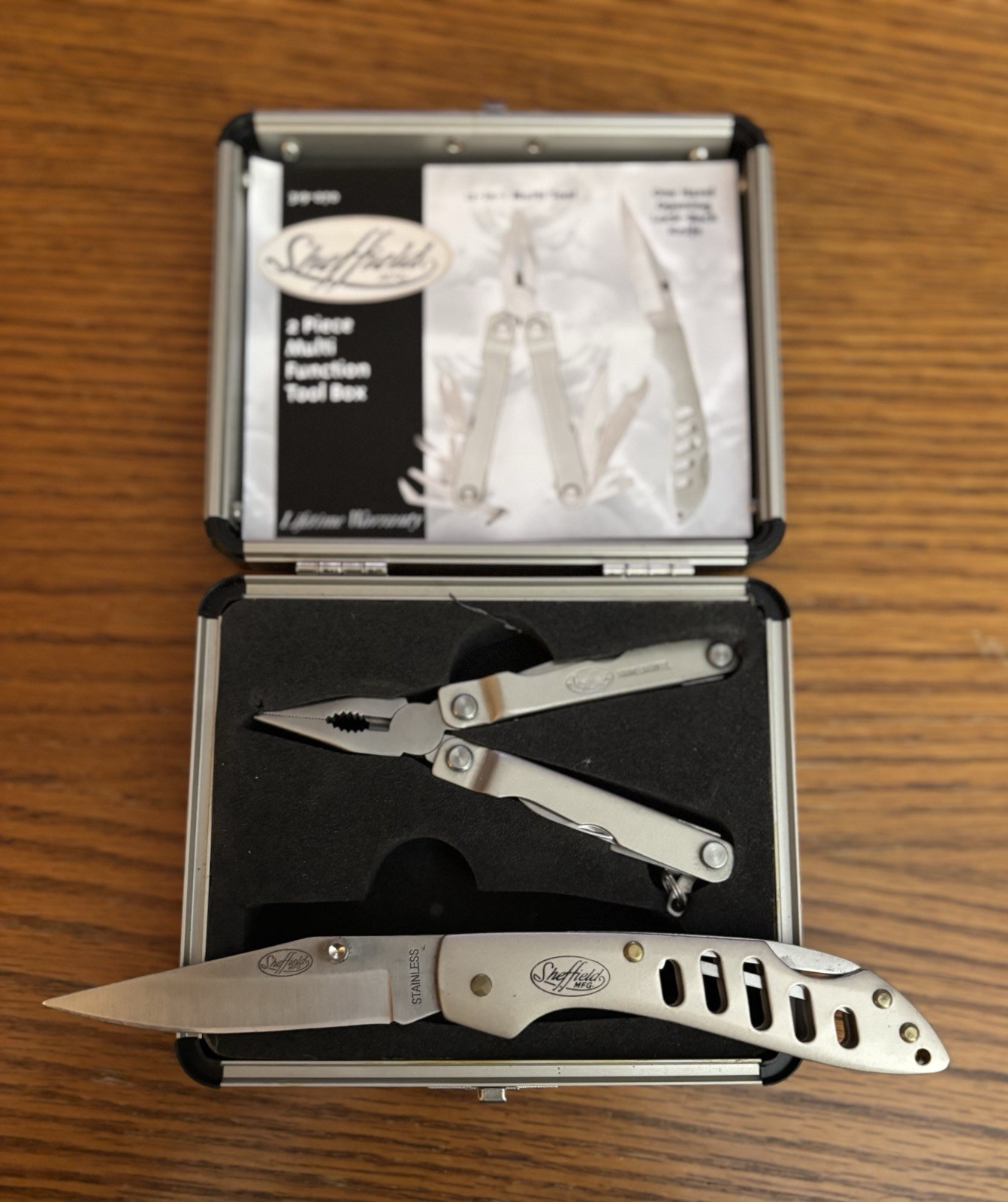 Sheffield MFG. 2 Piece Multi Function Tool Box, Knife