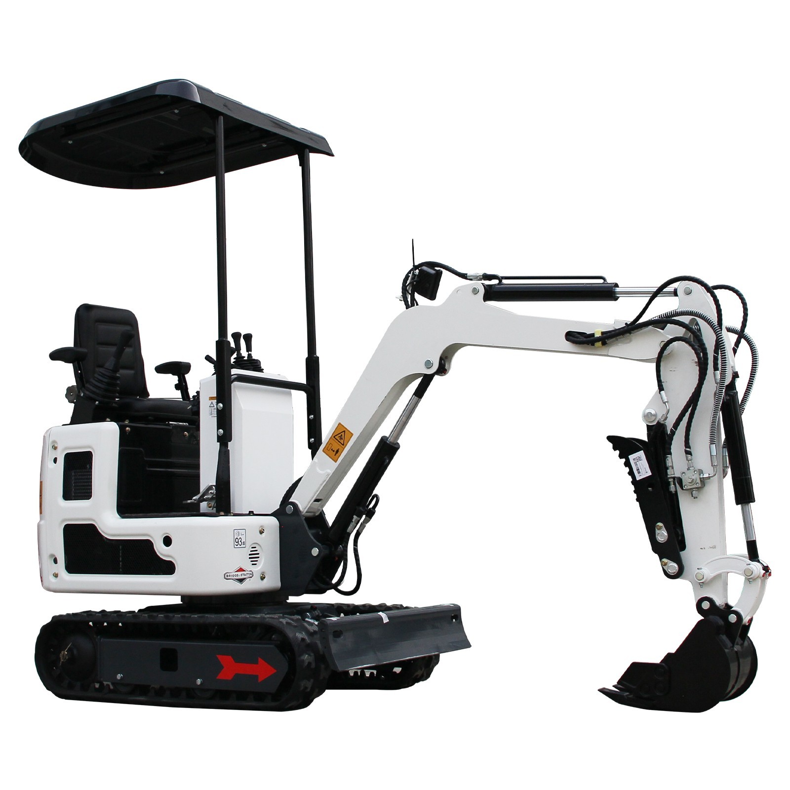 1Ton Mini Excavator B&S Engine Track Digger 1 year Warranty Free Shipping