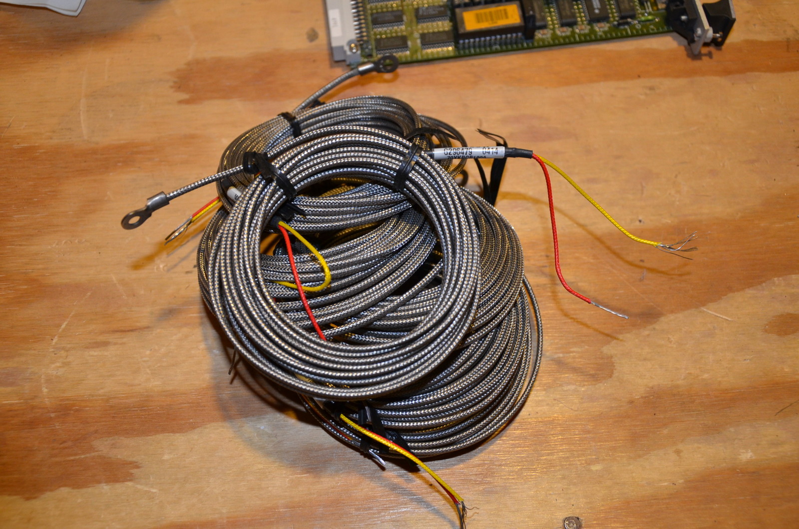 Watlow Type K Thermocouple Style 70 Ring 15 Foot Stainless Cable 70XKBG8180A
