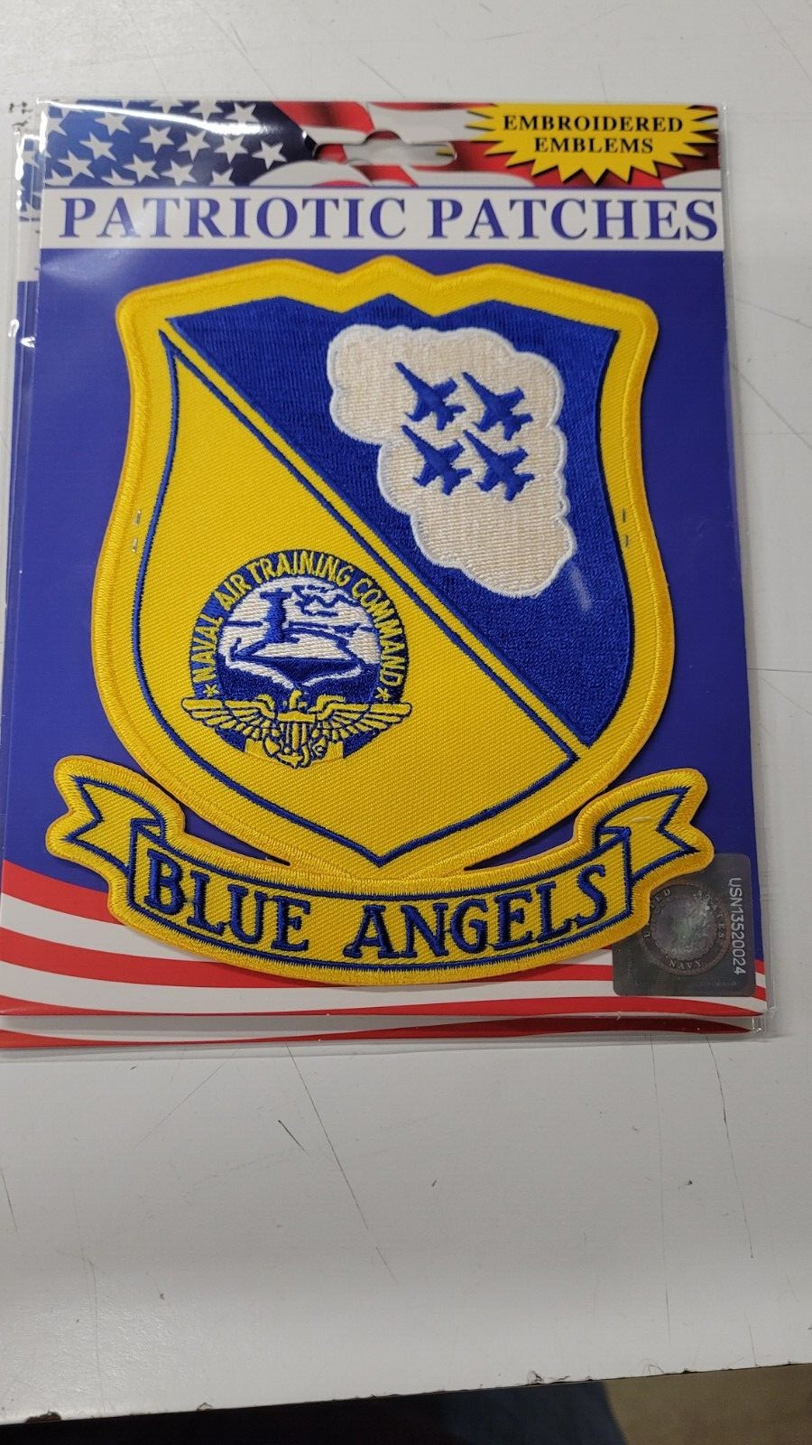 U.S. NAVY BLUE ANGELS PATCH 5 INCHES TALL