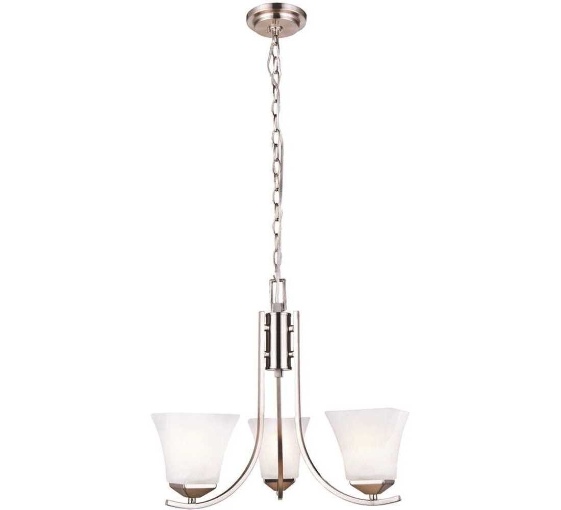 Design House 514828 Torino 3-Light Satin Nickel Chandelier Color/Finish Family