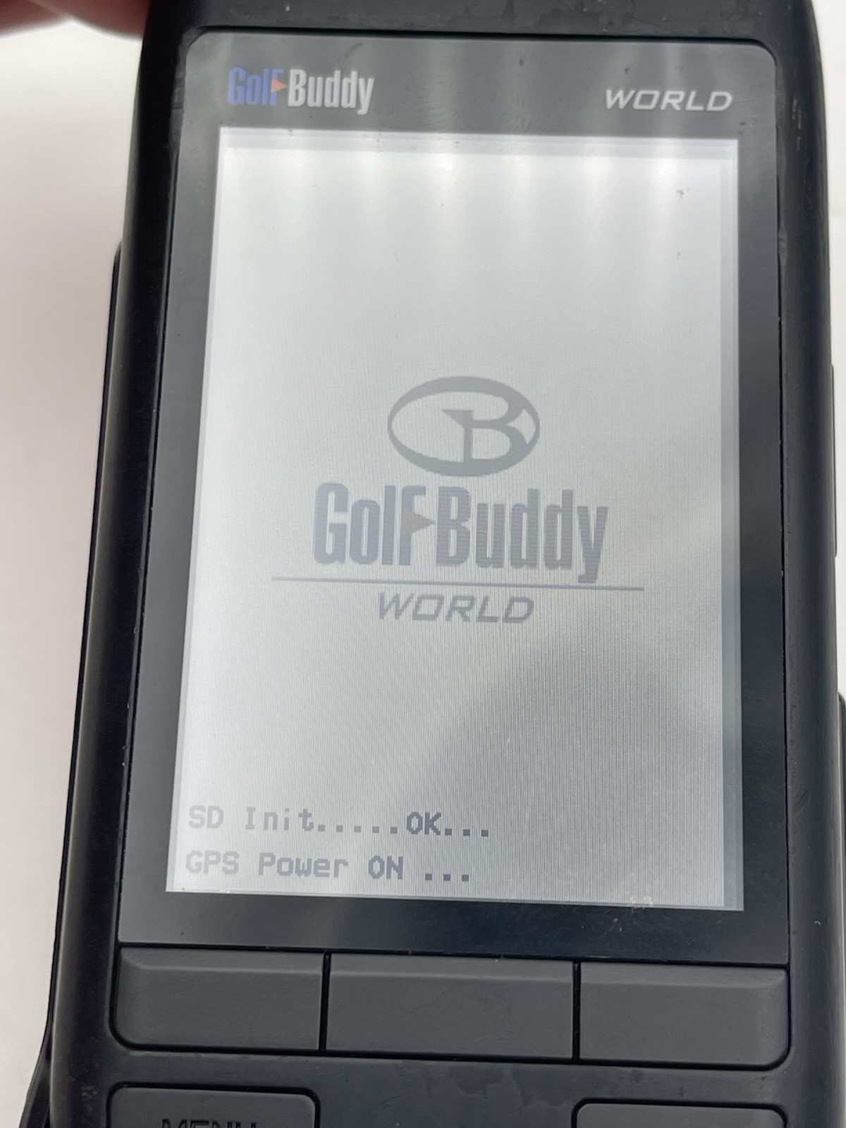 Golf Buddy World DSC-GB400 GPS Rangefinder Unit W/ Mount Clip Excellent
