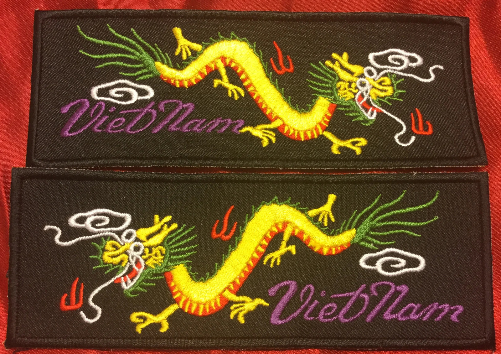YELLOW BODY GREEN BACK VIETNAM DRAGON LIBERTY CUFF SET