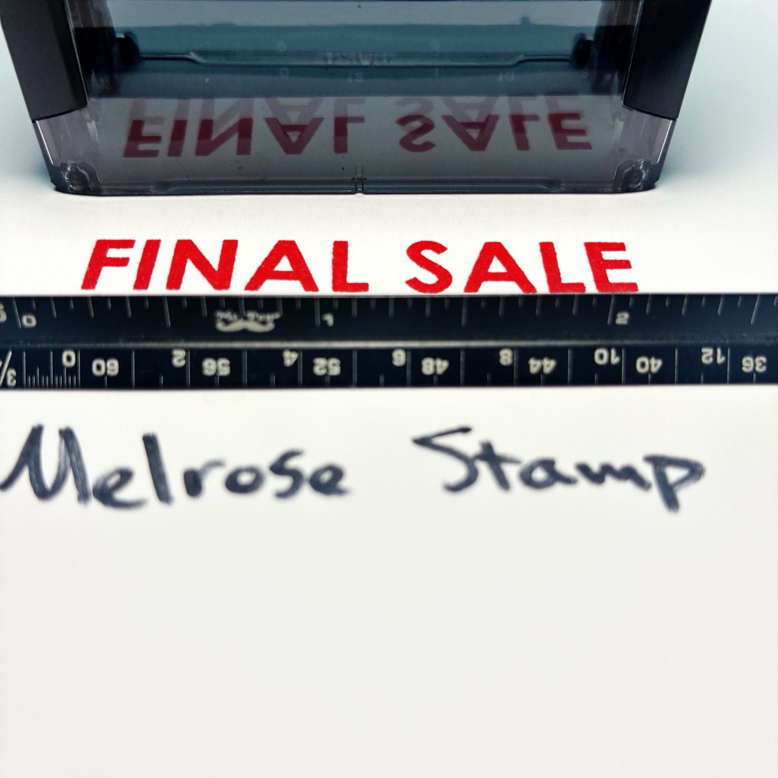 Final Sale Rubber Stamp Red Ink Self Inking Ideal 4913