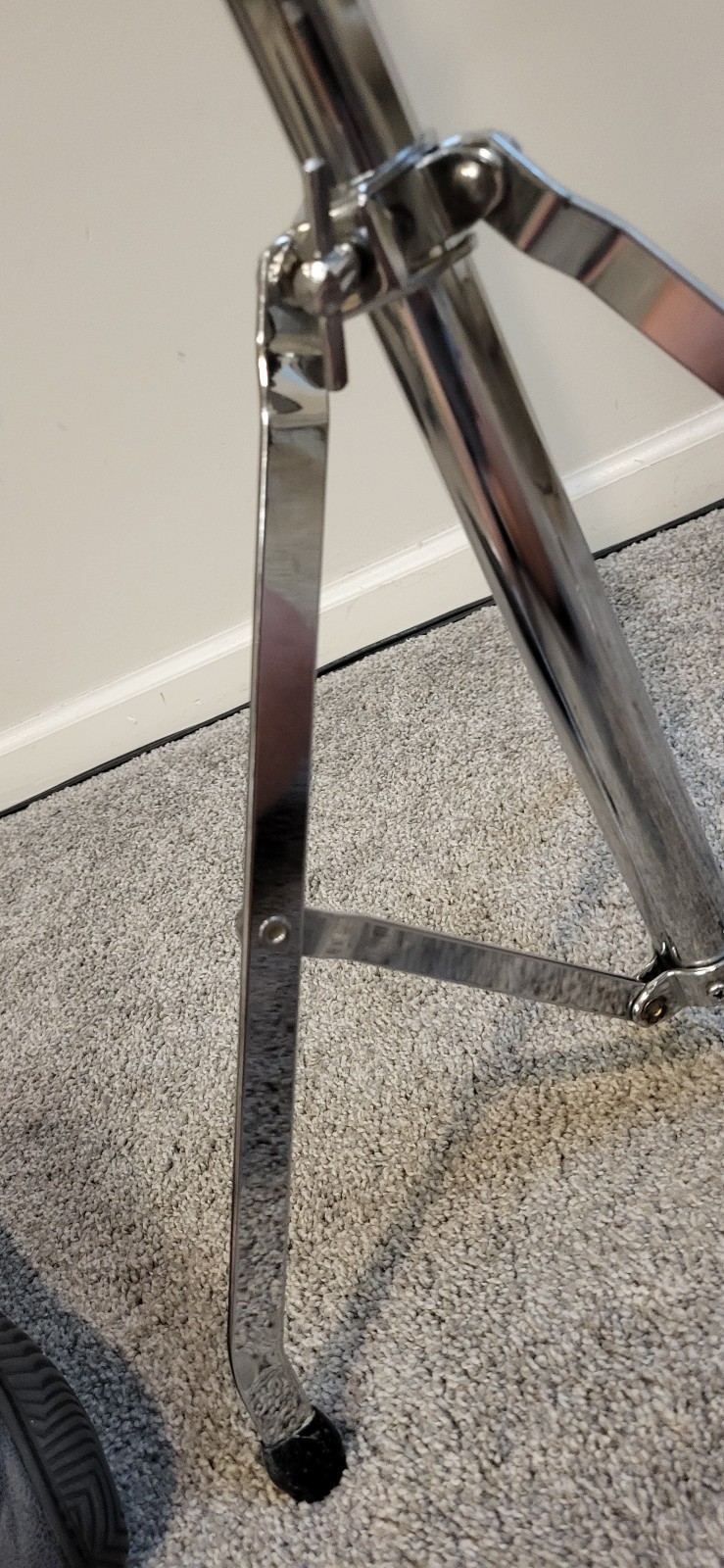 Unbranded single braced straight heavy duty cymbal stand with tilter