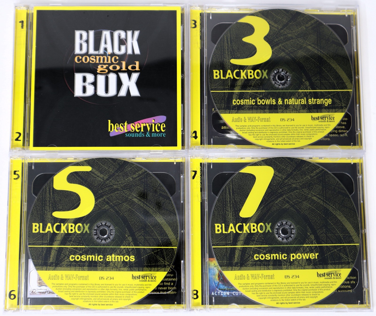 Best Service Black Box Cosmic Gold Sample/Sound Library/Sampling 9 CD Box Set