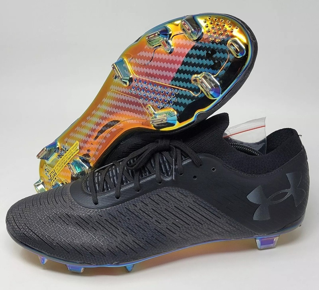 Under Armour UA Shadow Pro FG Black Soccer Cleats Men's 3025643 002 Size 12