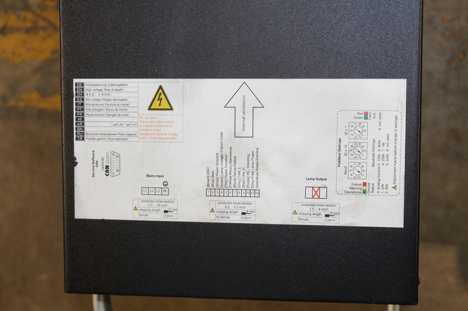 Benford Dual UV Curing System Phaser EVO Electronic Ballast Only IP20