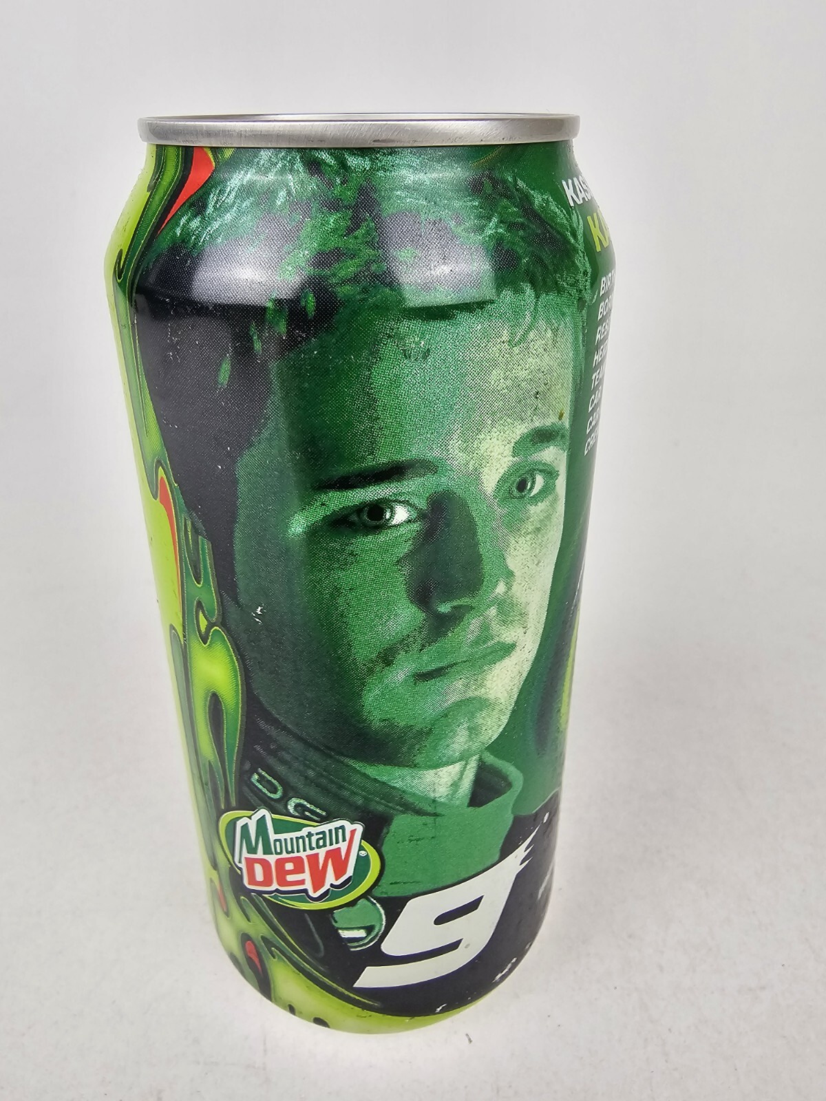 Kasey KAHNE Mountain Dew Can 14oz Sports Series Can, SEALED TAB, EMPTY