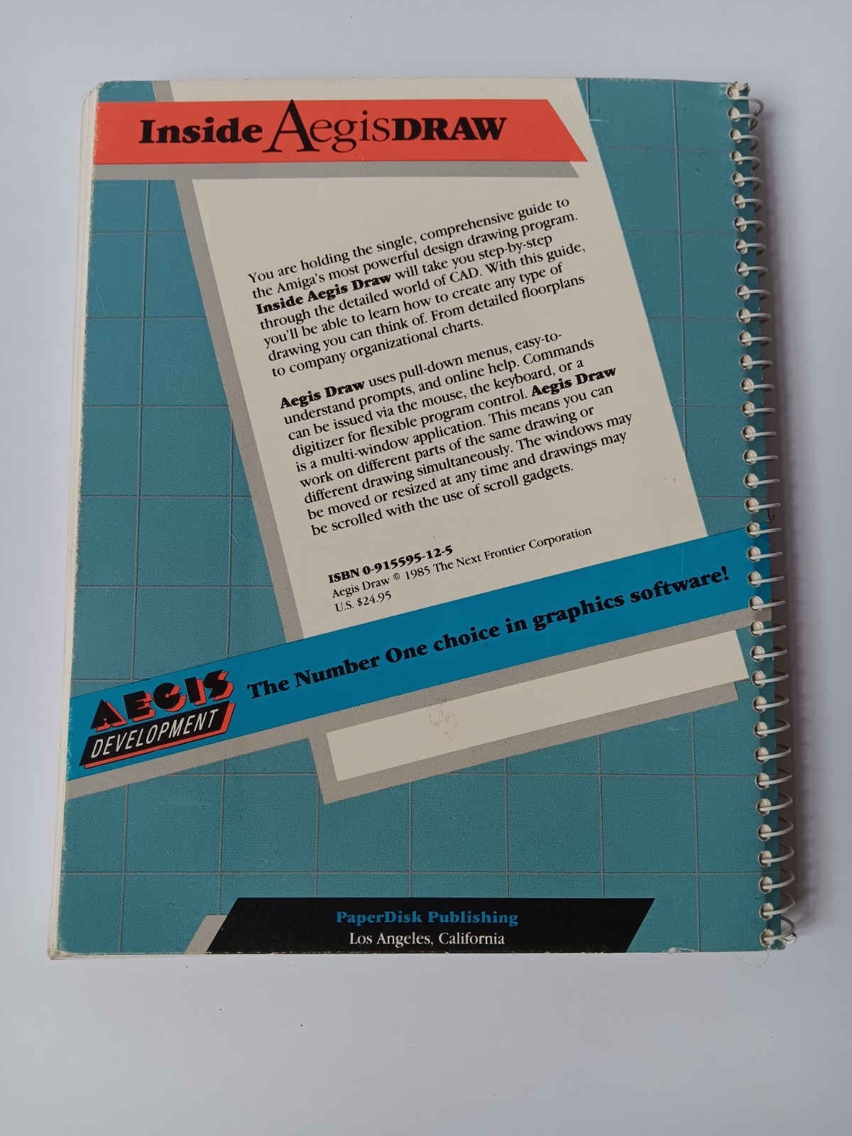 Commodore Amiga Inside Aegis Draw Users Manual Guide Book Skeel Barrett Volk