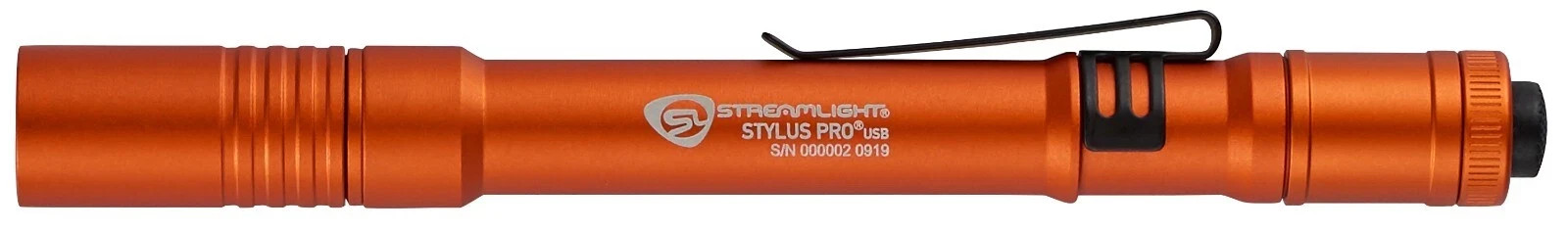 STREAMLIGHT 66146 Stylus Pro USB Orange Rechargeable Pen Light
