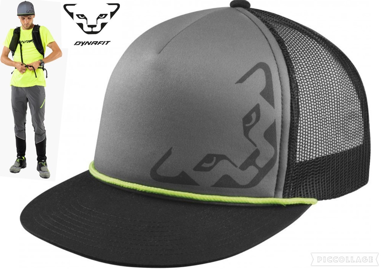 DYNAFIT trucker 3 hat snapback cap flat bill trail running apres ski touring