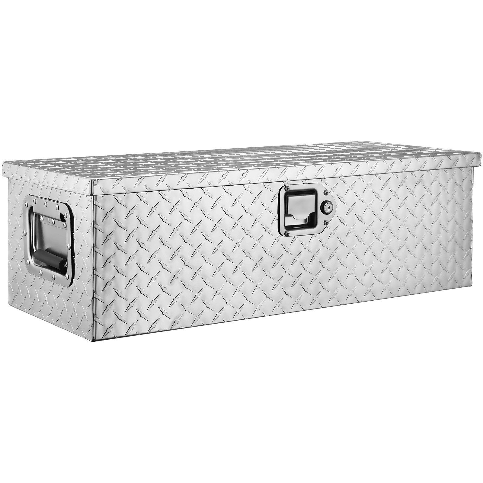 30"x13"x9.6" Heavy Duty Aluminum Truck Bed Tool Box with Side Handle & Lock Keys