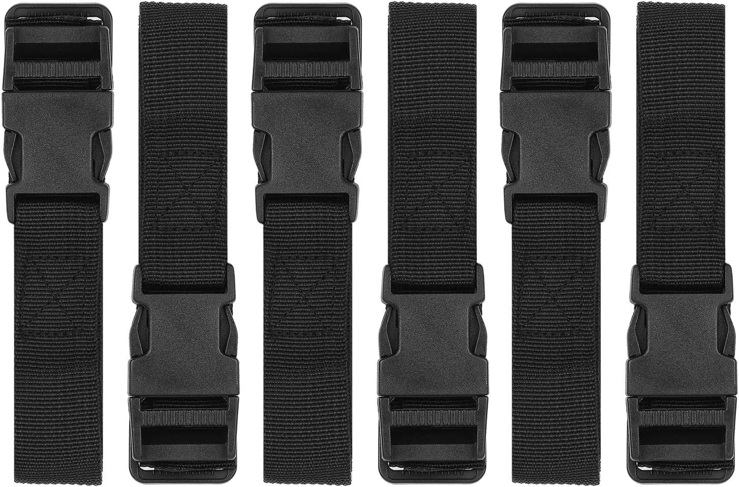 6 Pack Luggage Nylon Straps with Quick Release Buckle Utility Straps for Travel