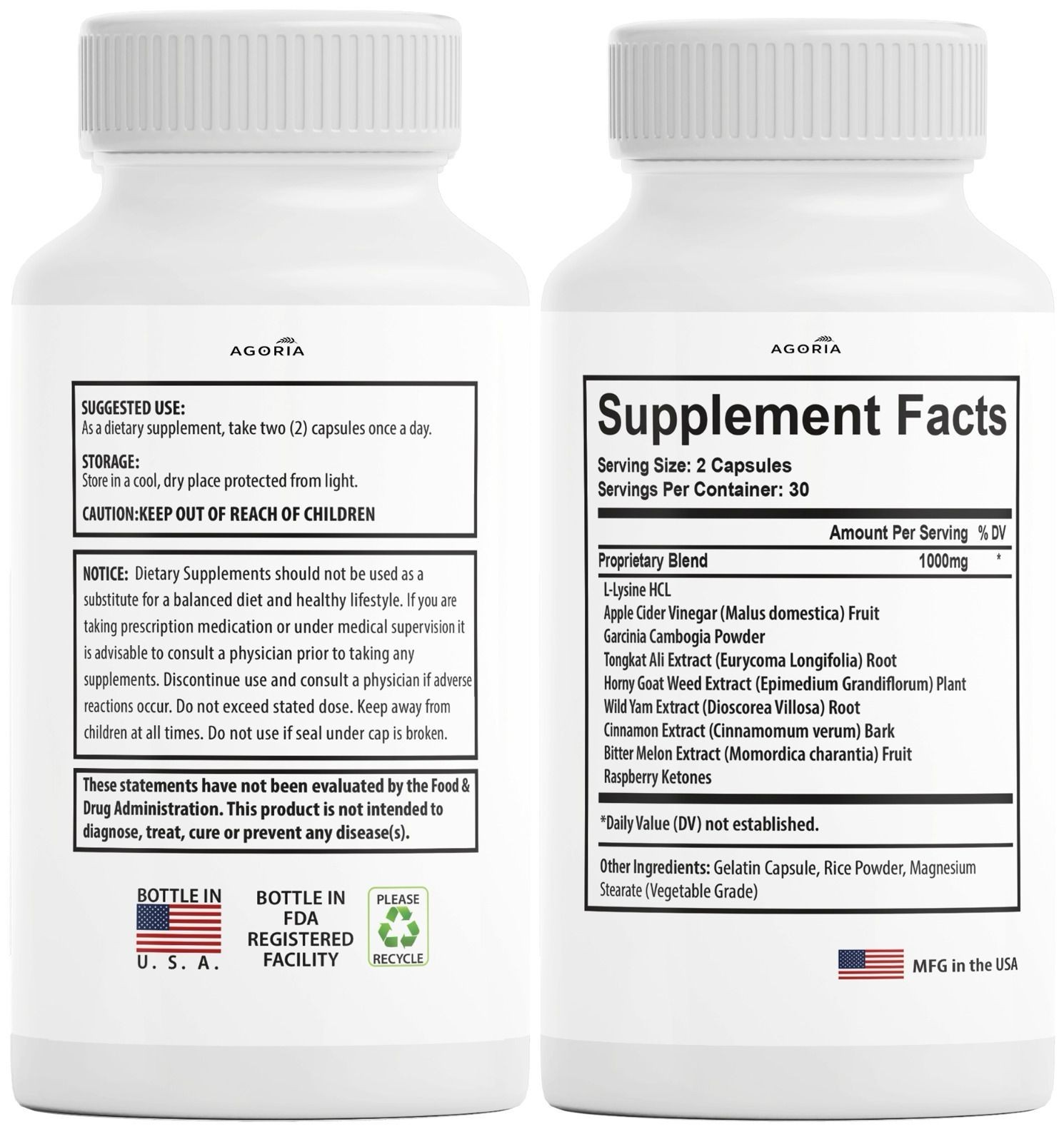 Protoflow High Potency Day & Night Formula Supplements ( 300 Capsules ) 5-Pack
