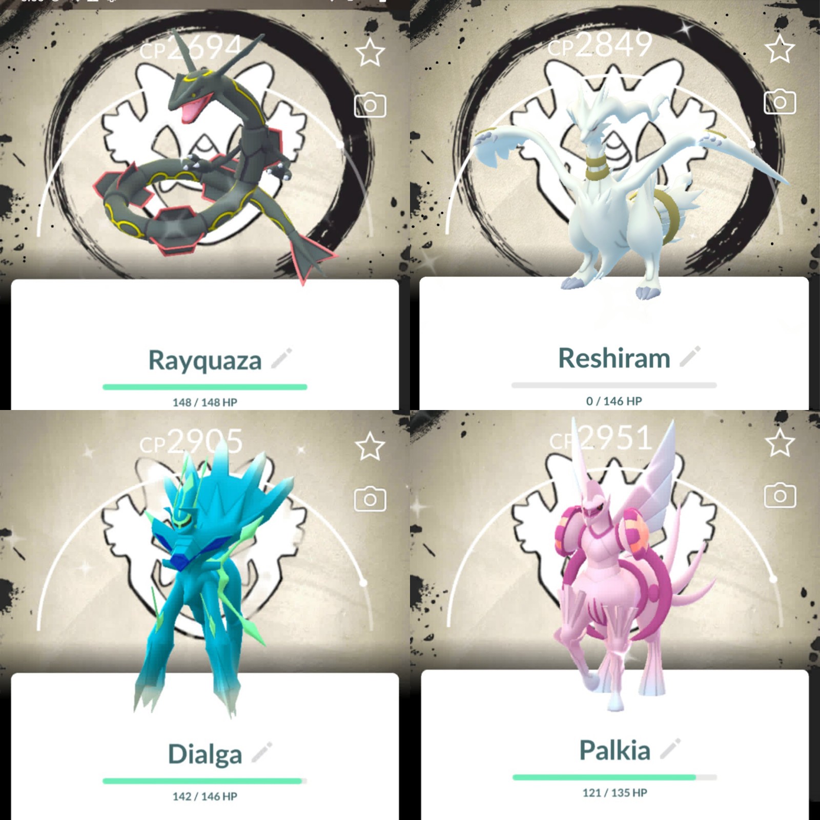 Shiny Rayquaza Reshiram Dialga Palkia Origin Background GO Fest 2026 - PTCs