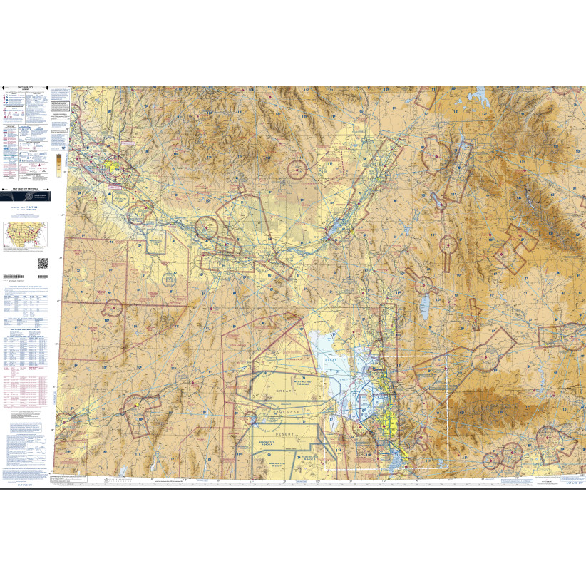 FAA Chart: VFR Sectional Chart Salt Lake City - Always Current - Select Cycle