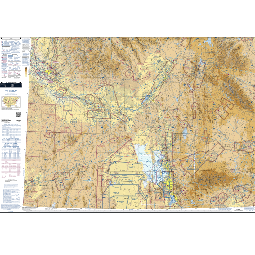 FAA Chart: VFR Sectional Chart Salt Lake City - Always Current - Select Cycle
