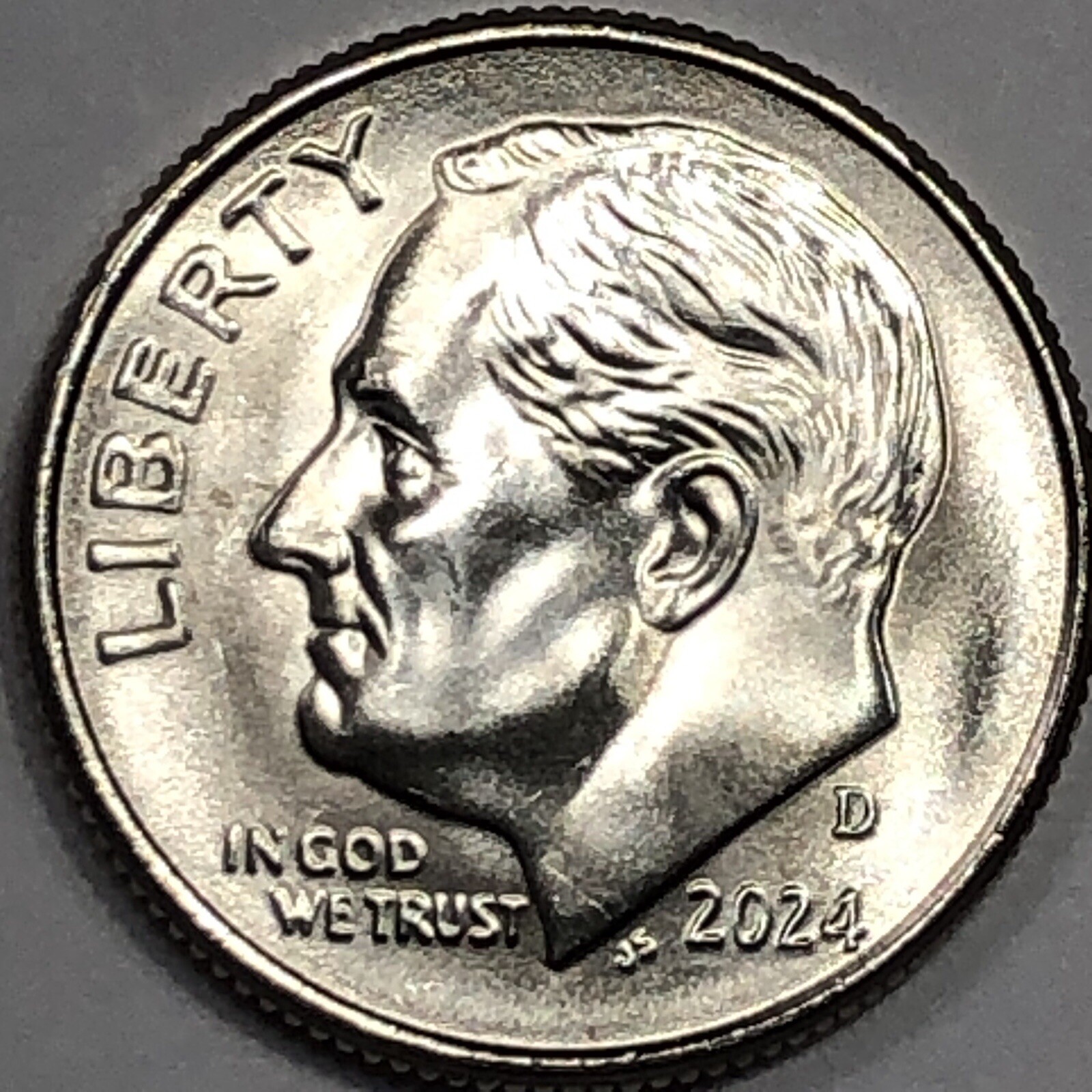 2024-D  Uncirculated Roosevelt 10 Cent Coin