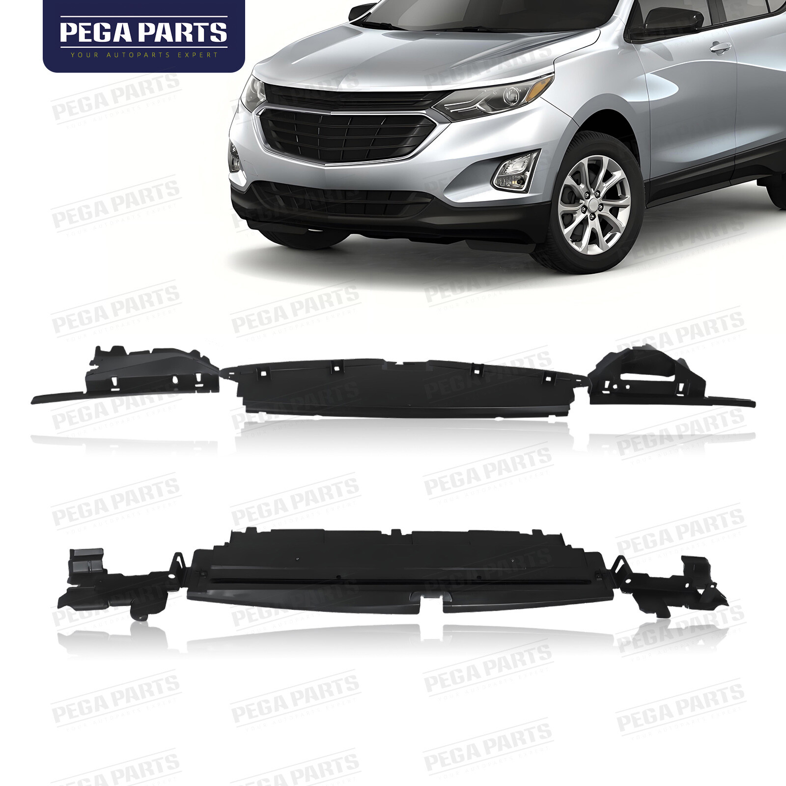Radiator Upper&Lower Air Baffle For Chevrolet Equinox 2018-2024 GMC Terrain