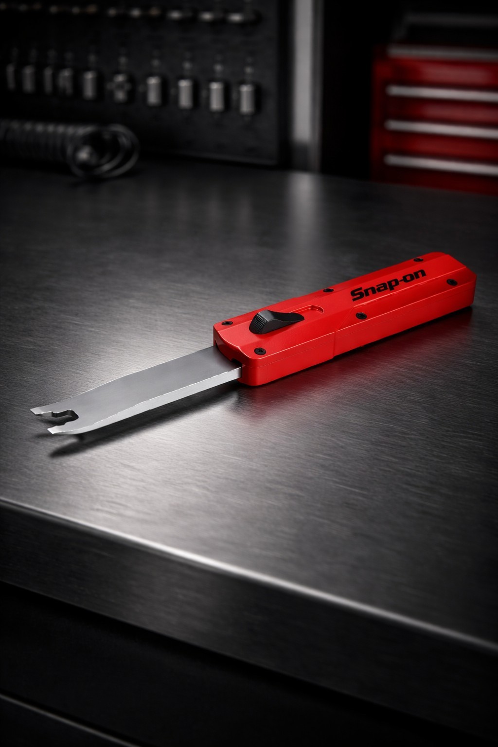 Snap On Tools Retractable Clip Removal Tool Dual Function 7.6" PBFT50 Red NEW!!