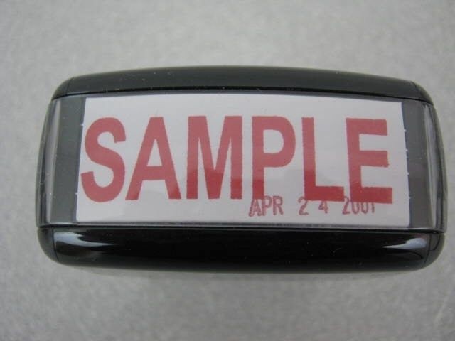 2000 Plus Self Inking Ink Stamp "SAMPLE"