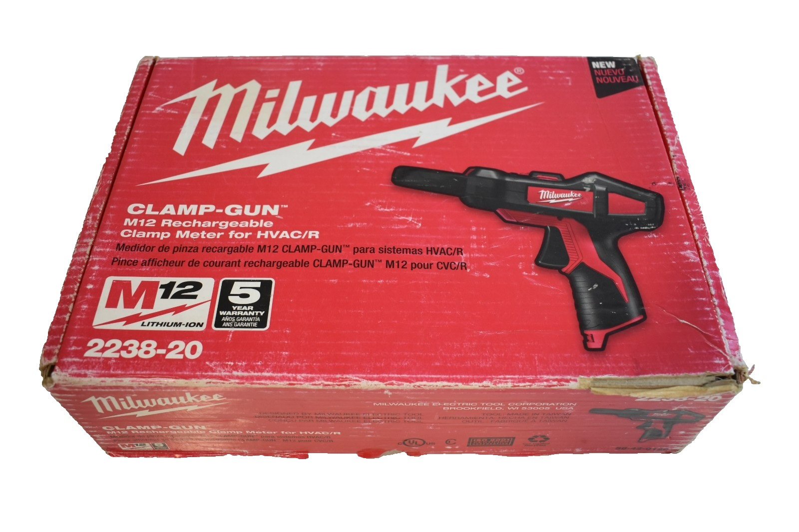 Milwaukee Tools 2239-20 M12 Clamp Gun Clamp Meter No Battery Included READ