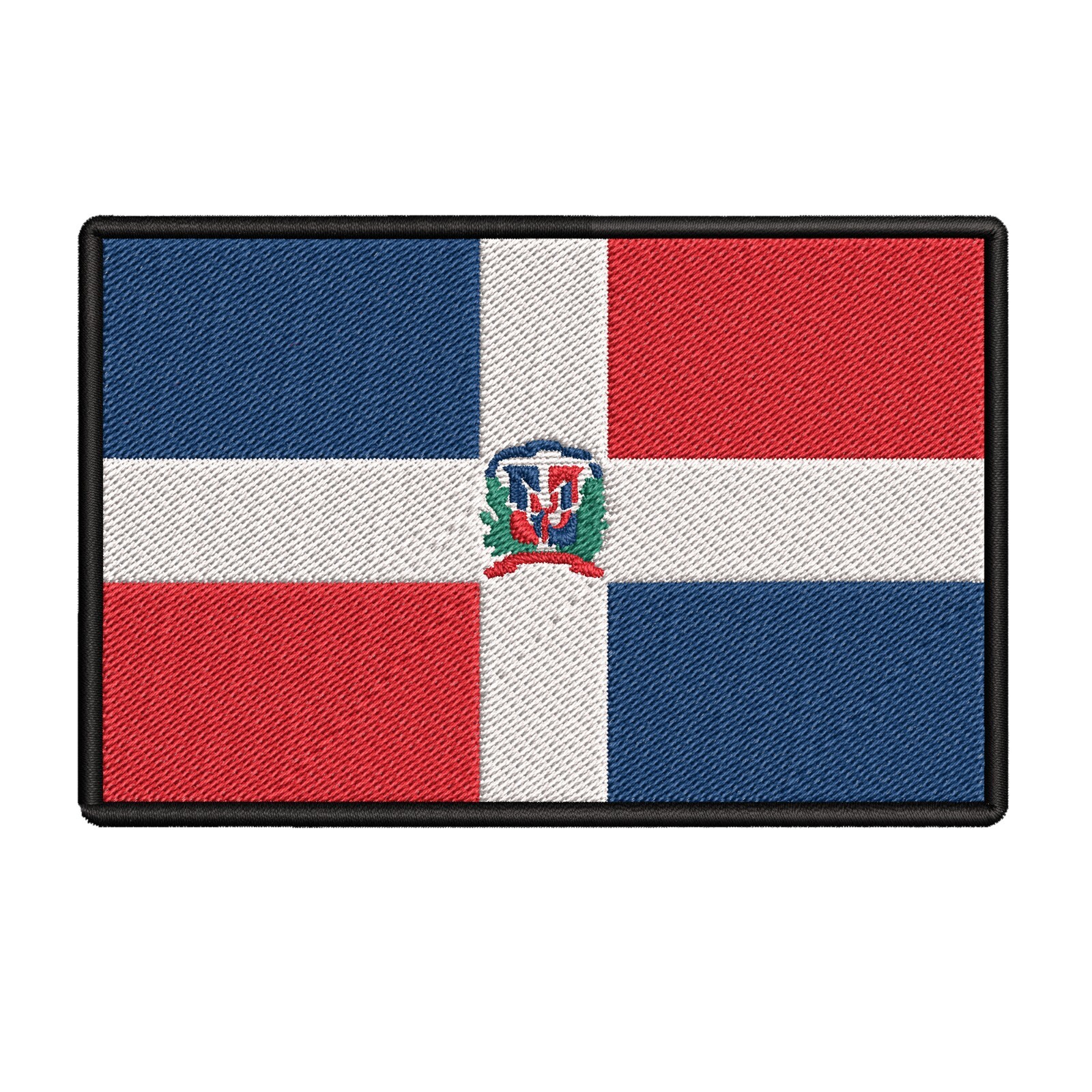 Dominican Republic Flag Patch Embroidered Iron-on Badge DIY Applique