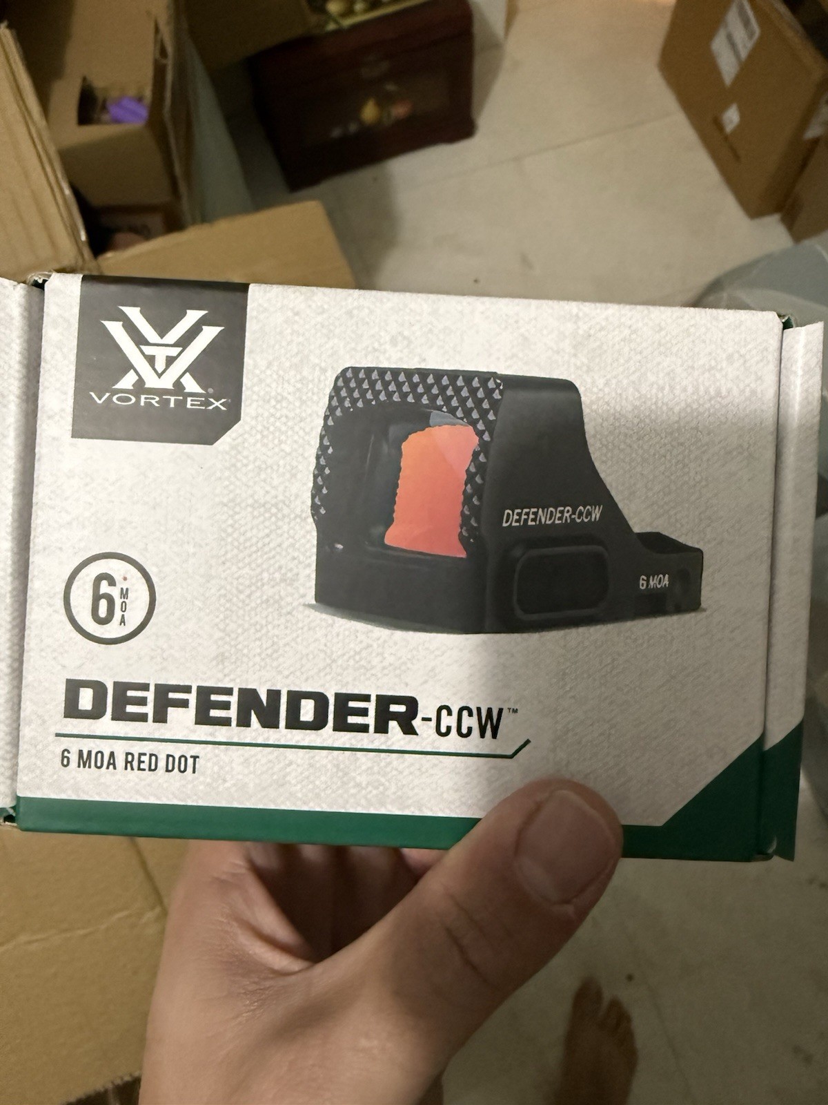 New Vortex Defender-CCW 6 MOA Red Dot Sight DFCCW-MRD6