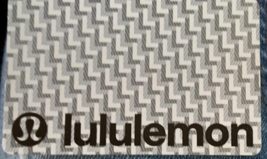 Lululemon Gift Card $100 Value - Physical Card - Free Shipping