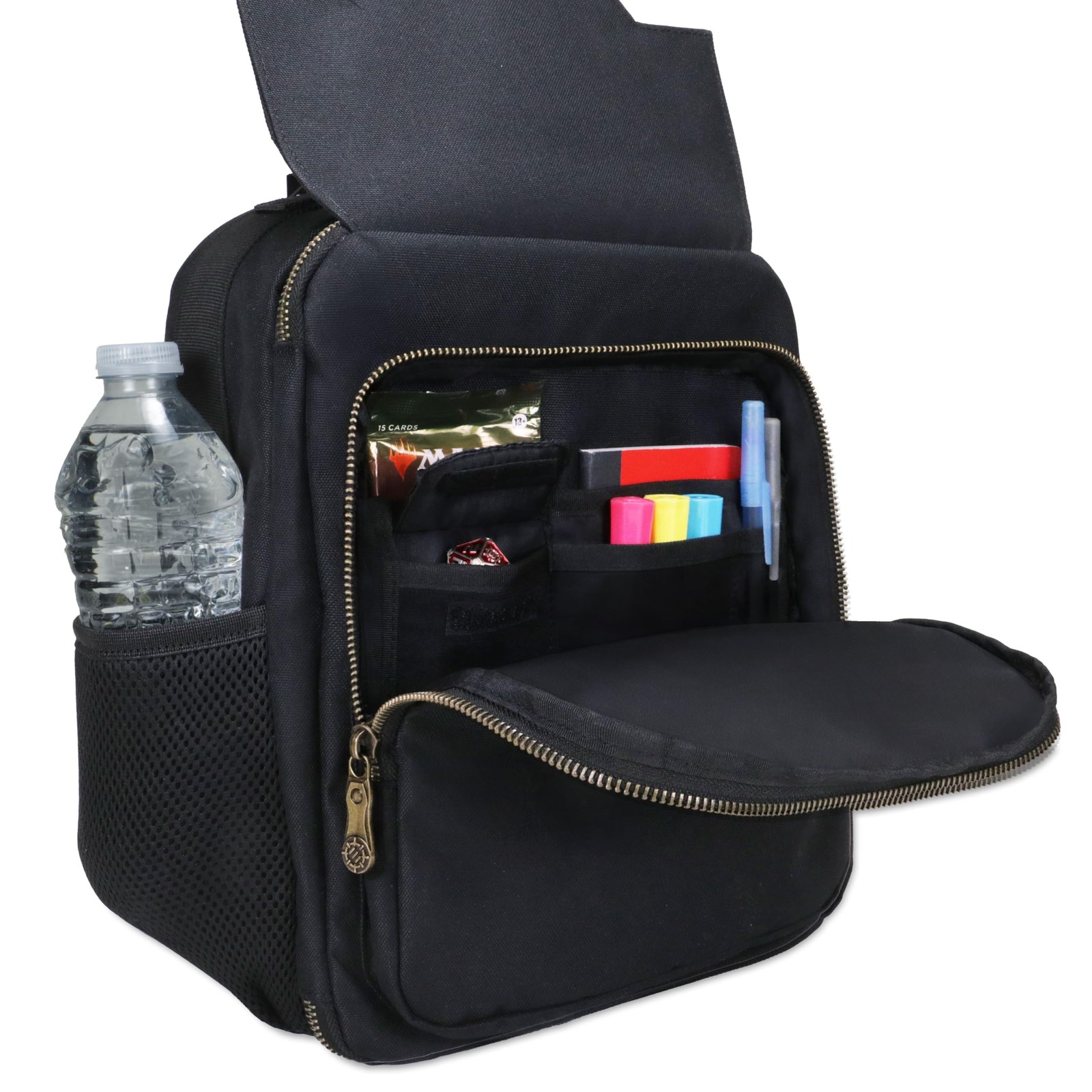 ENHANCE Small Card Backpack with Card Defender Screen, Customizable Interior,...