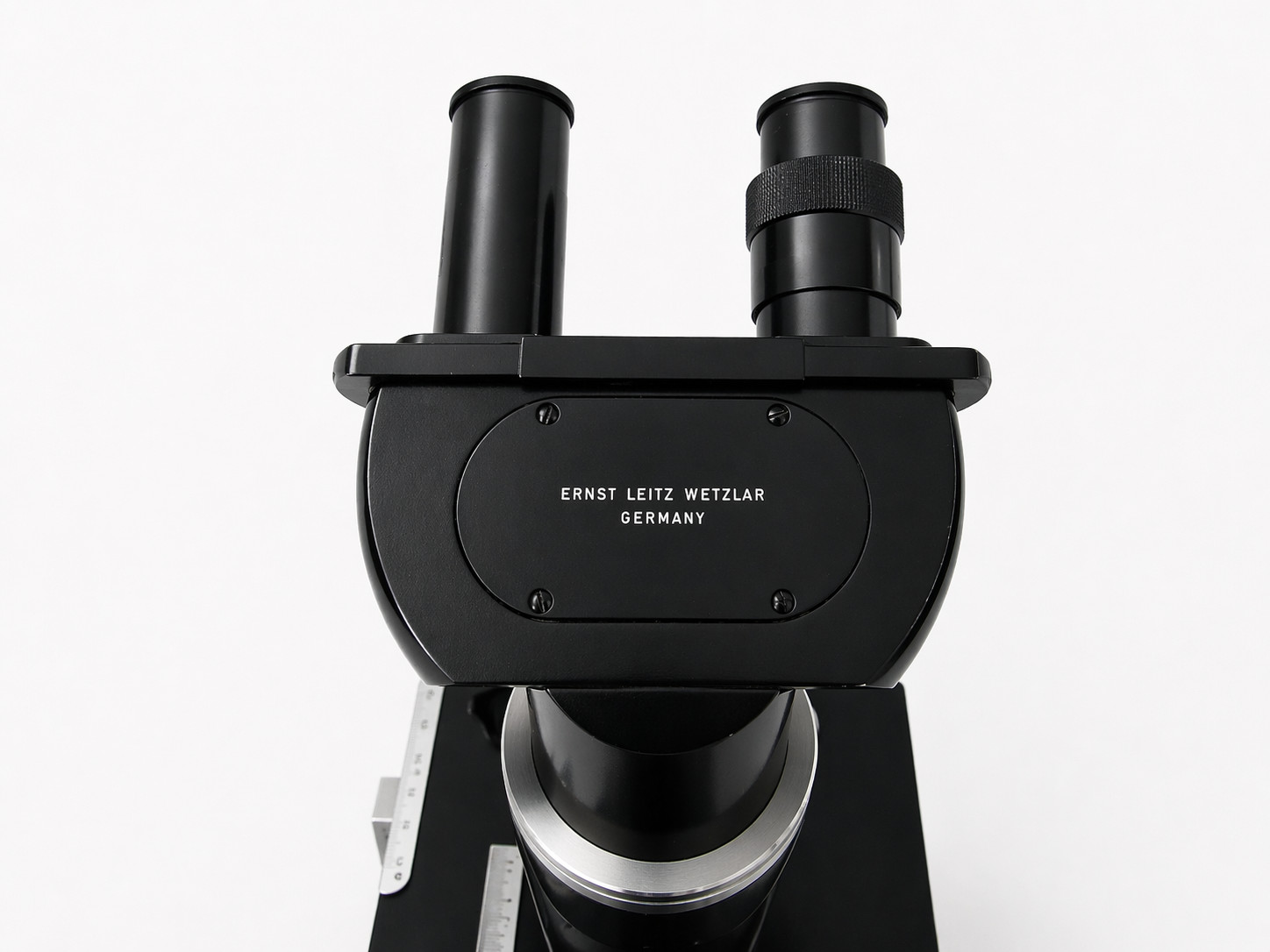 Leitz Wetzlar Compound Microscope Phase Contrast Disc Tested Optics