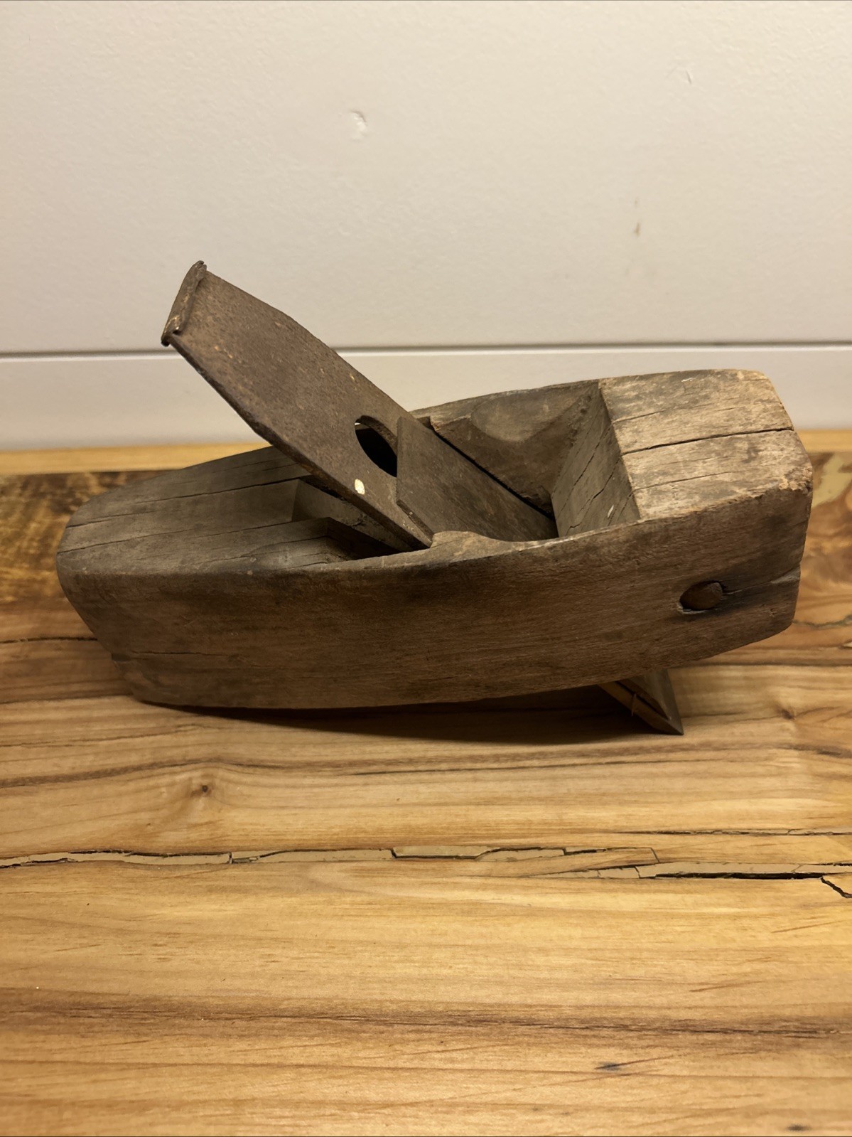 Antique Coffin Smoothing Plane Primitive Woodworking
