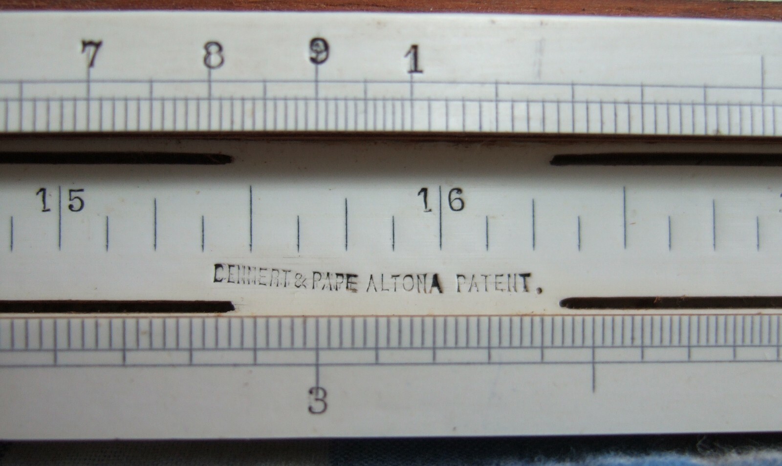 RARE Superb Vintage (i) 1890 DENNERT & PAPE No 1746 Slide Rule Original Case!