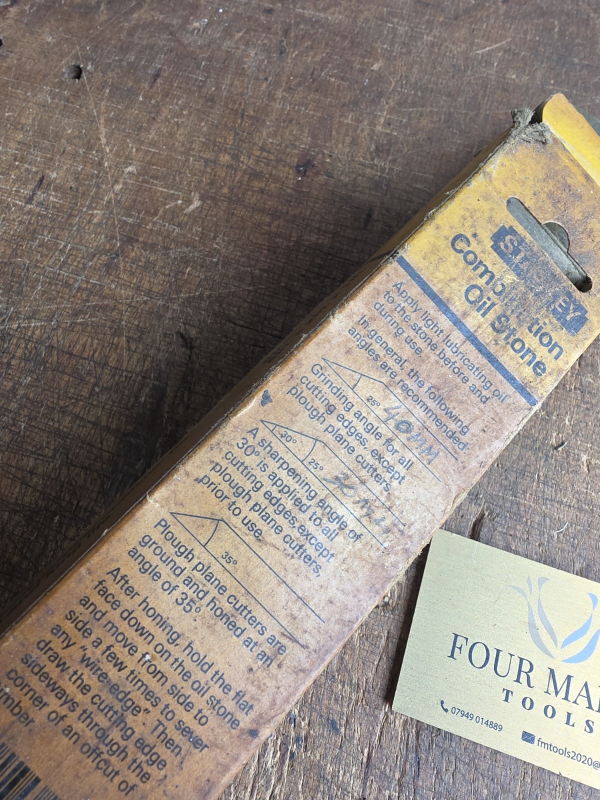 Original Eclipse No.36 Honing Guide And Stanley Combination Stone Woodworking