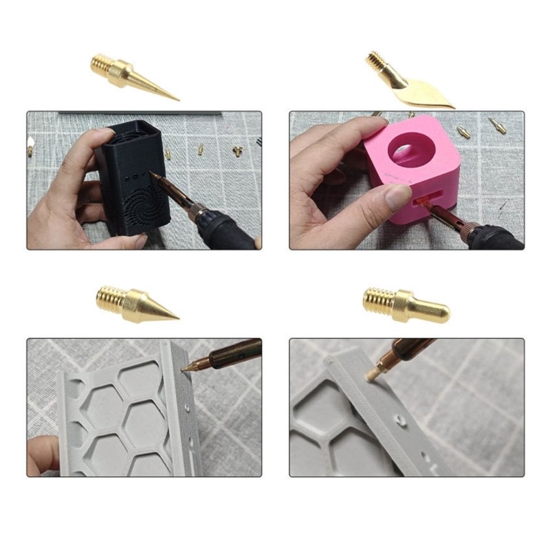 Soldering Iron Tips Soldering Welding Iron Kit Soldering Heat Insert Nut Replace
