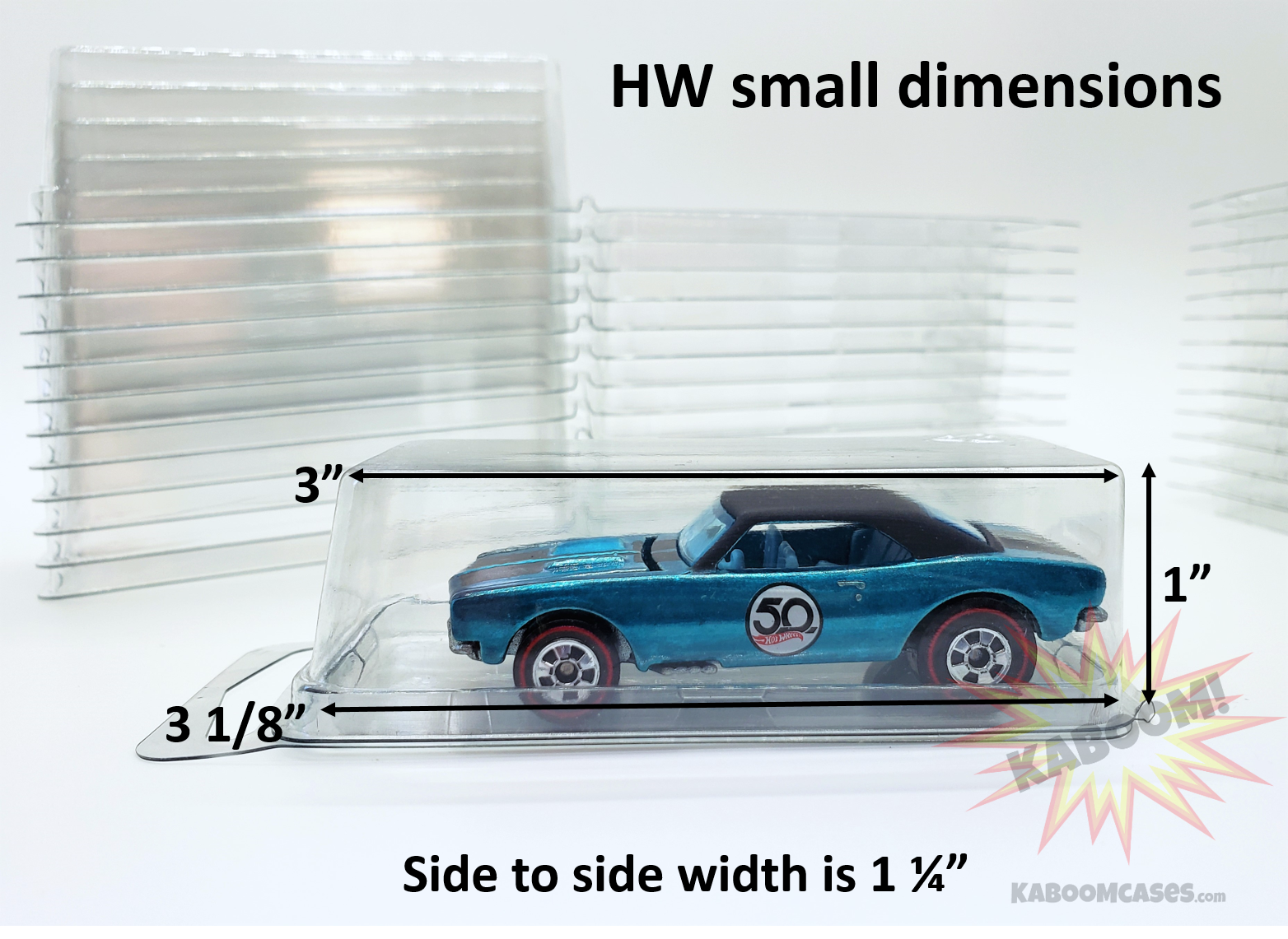 25 Hot Wheels Plastic Car blister cases clamshells storage display 1/64 diecast