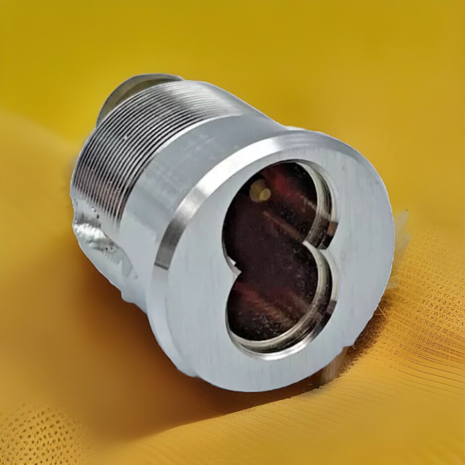 Mortise IC Core Cylinder with Removable Cam, 26d Finish Polished Chrome