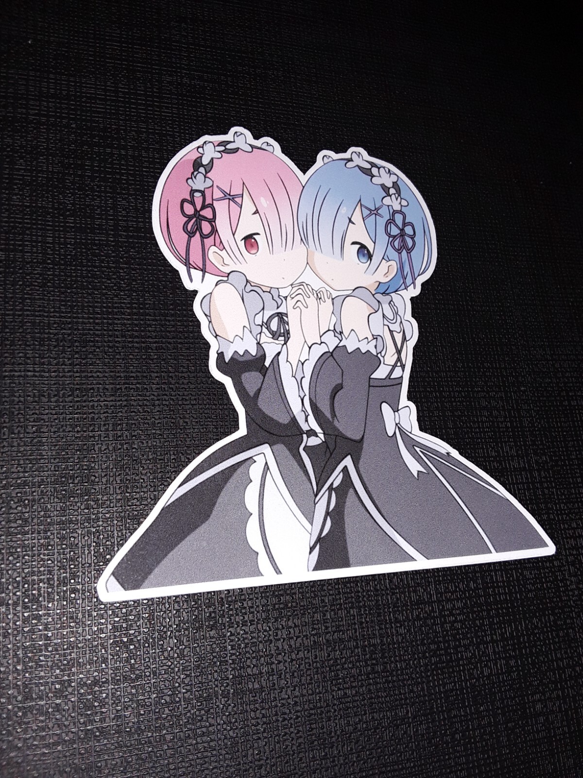 Rem & Ram from Re:Zero Glossy Sticker Anime Appliances, Walls, Windows!