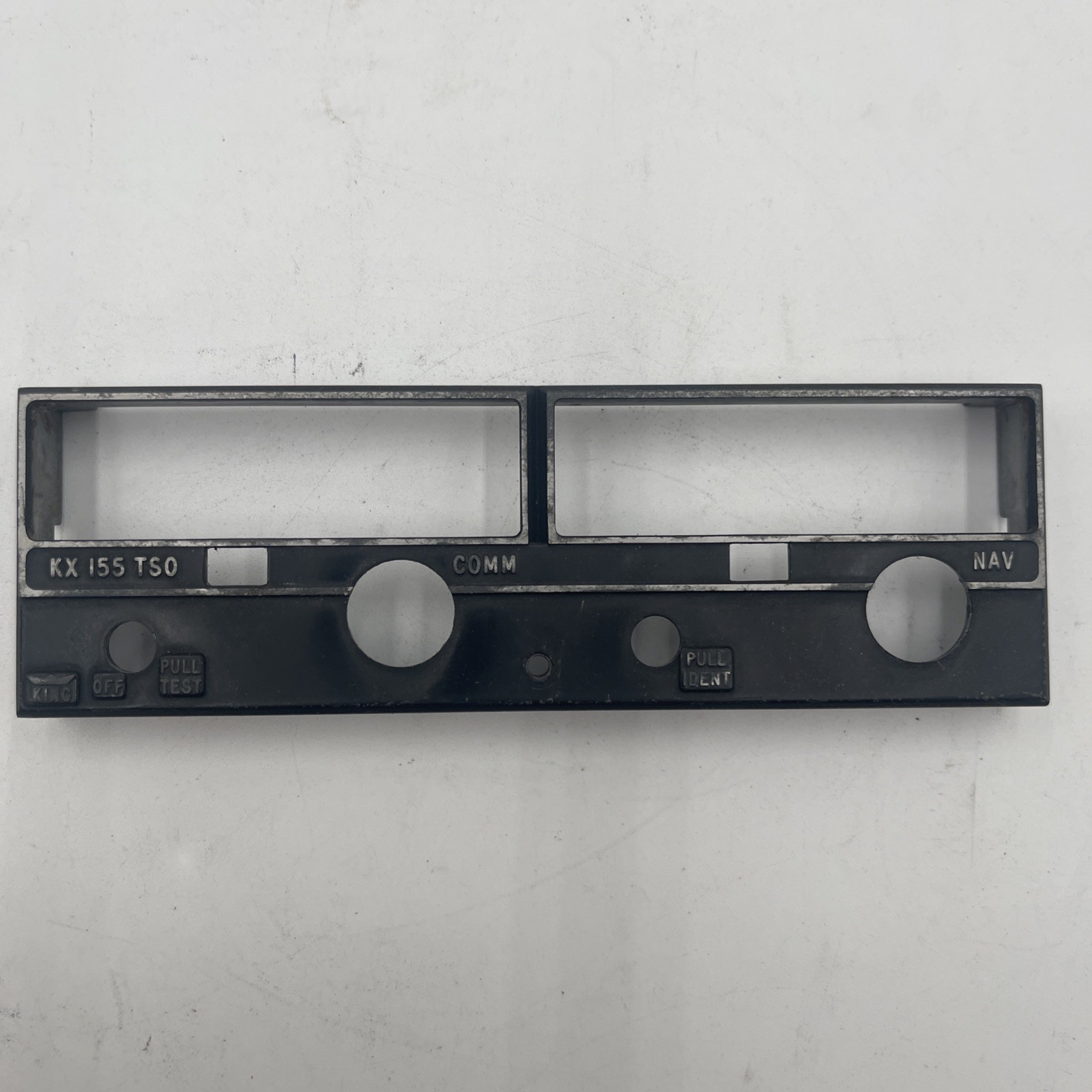 Avionics Part: Bendix King KX 155 TSO Communication Transceiver Bezel Face Plate