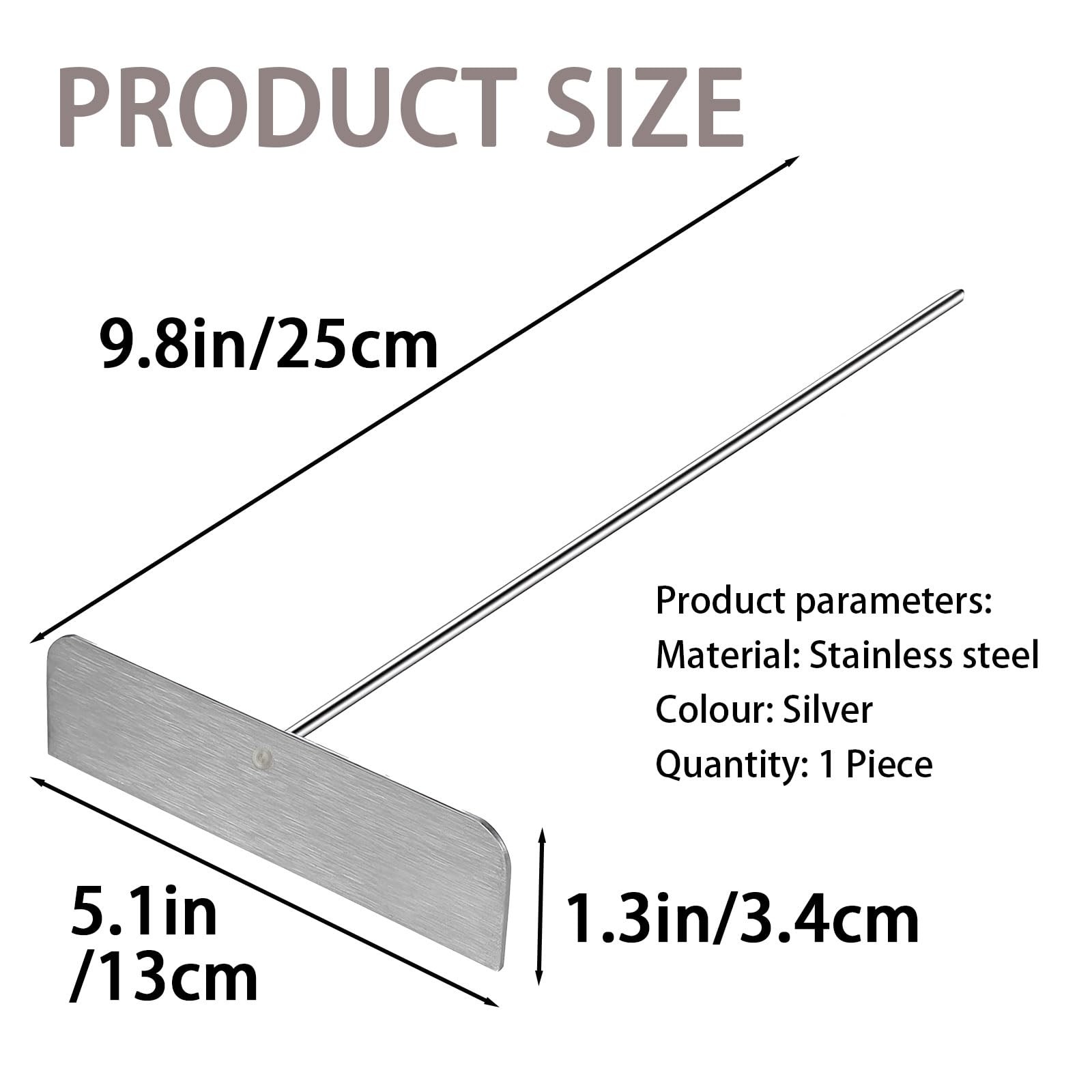 Stainless Steel T Shape Batter Spreaders, T Shape Crepe Maker Practical Tool ...