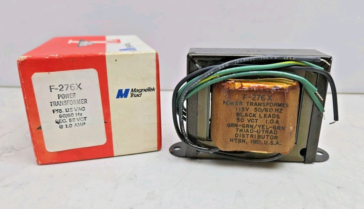 Magnetek Triad F-276X Power Transformer Pri 115 Vac 50/60Hz Sec 50 Vct @ 1 Amp