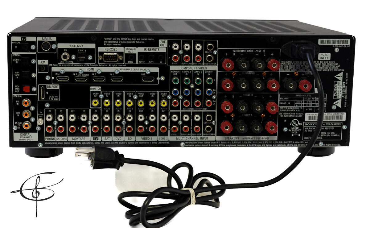 Sony AV A/V Receiver STR-DA3400ES TESTED WORKING VGC Audio Video WORKS