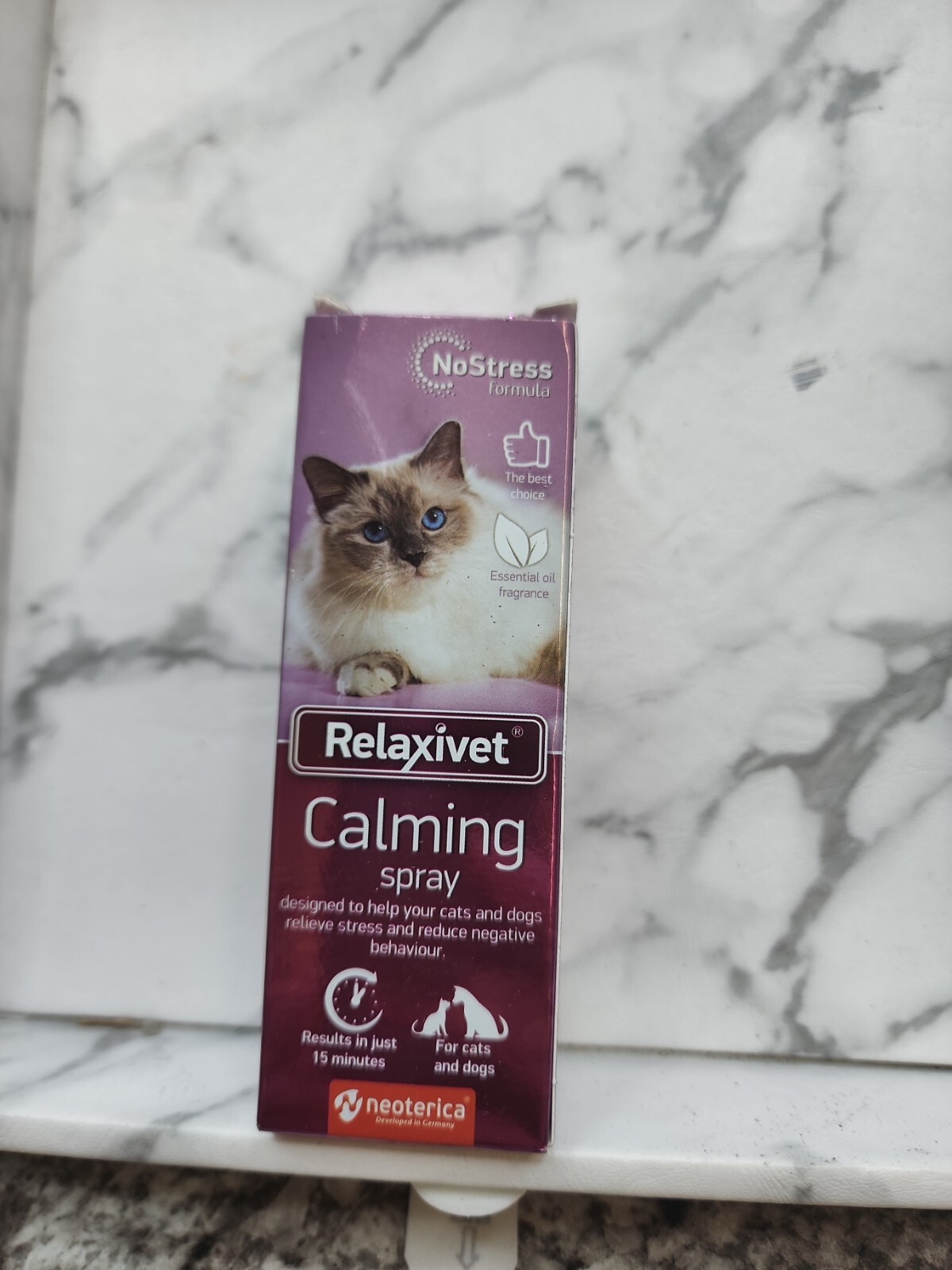 Relaxivet Pheromone Calming Spray for Cats (50ML) | Improved DE-Stress Formul...