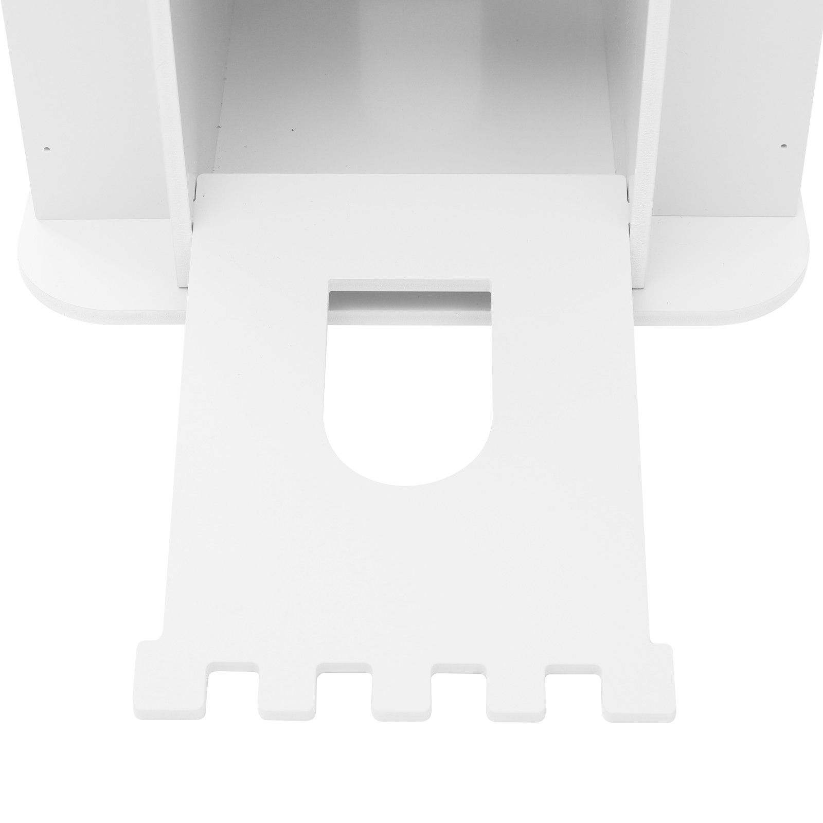 White Rotating Bookcase Kids Room Bookshelf Study Room Storage Display Shelf