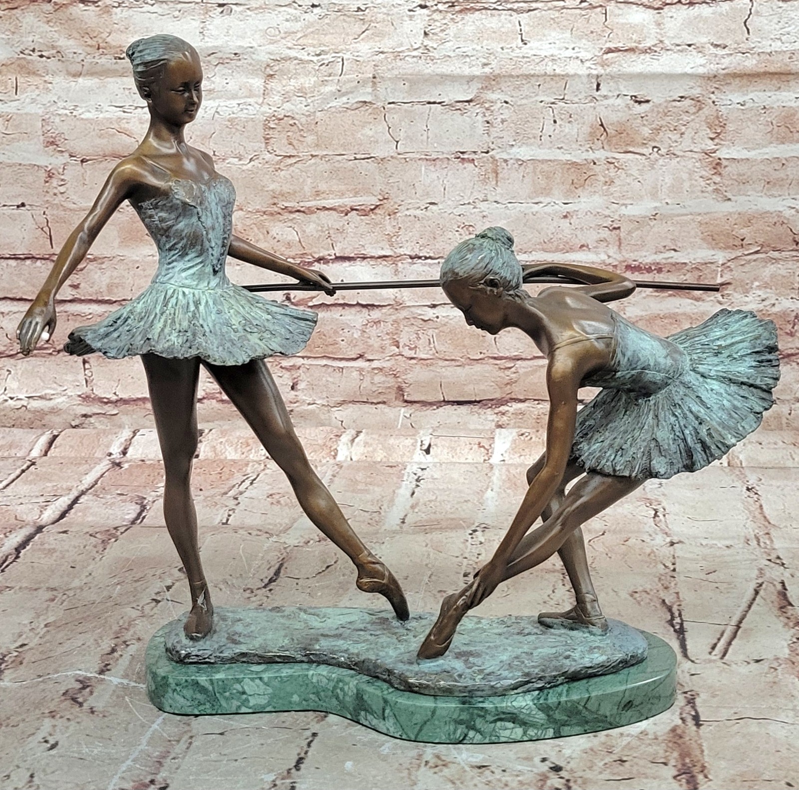 Aldo Vitaleh Signed Bronze Ballerina Figure Hot Cast Detailed Home Décor
